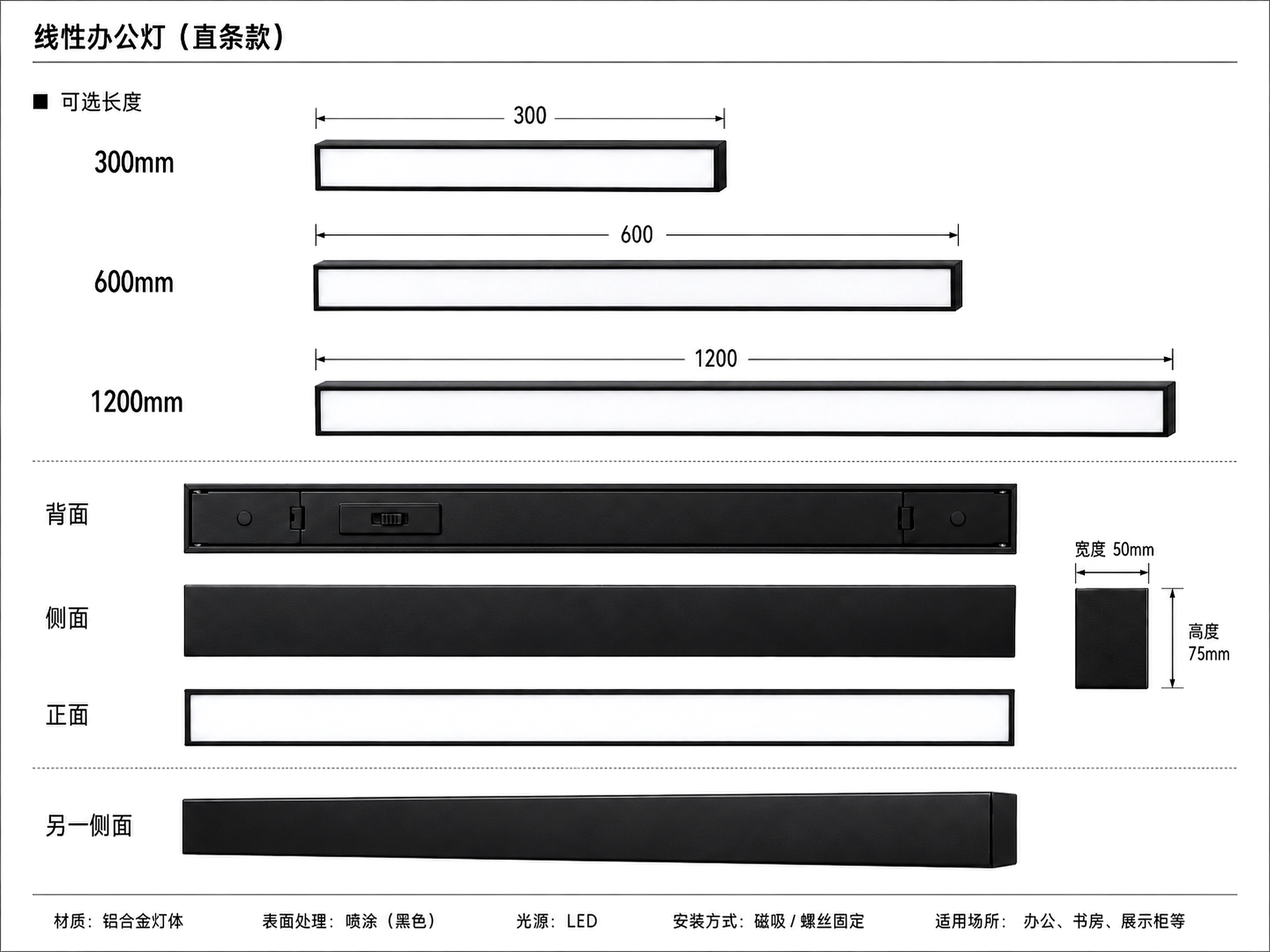 Custom office lighting project drawing